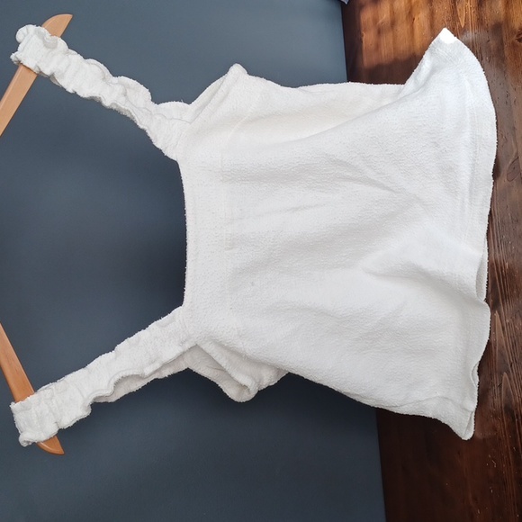 White Ruffled Women's Top - Picture 4 of 8